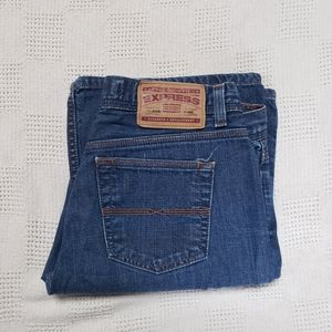 VTG EUC express hipster flare 100% cotton jeans